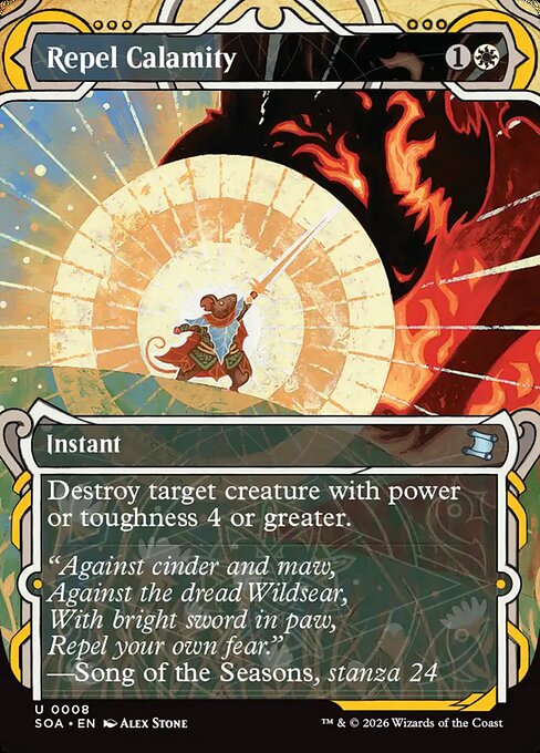 Repel Calamity (V.1) SOA-8 Uncommon Near Mint Englisch