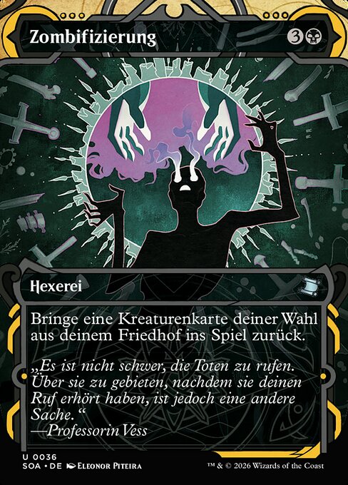 Zombifizierung SOA-36 Uncommon Near Mint Deutsch Foil