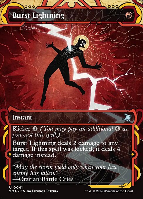 Burst Lightning (V.1) SOA-41 Uncommon Near Mint Englisch