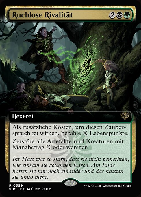 Ruchlose Rivalität XSOS-359 Rare Near Mint Deutsch Foil