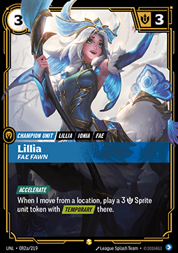 Lillia Fae Fawn UNL-082a Showcase Near Mint Englisch Foil