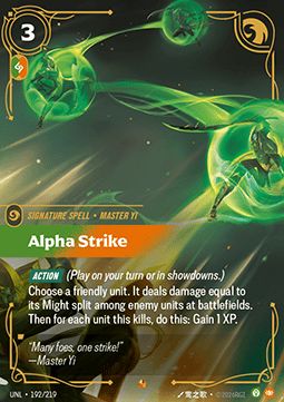 Alpha Strike UNL-192 Epic Near Mint Englisch Foil