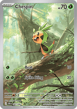 Chespin CRI-087 Illustration Rare Near Mint Französisch