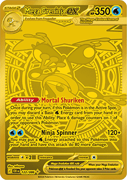 Mega Quajutsu ex CRI-122 Secret Rare Good Deutsch