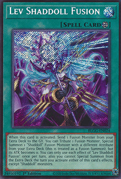 Lev-Schattenpuppen-Fusion BLGG-DE024 Secret Rare Near Mint Deutsch 1. Auflage