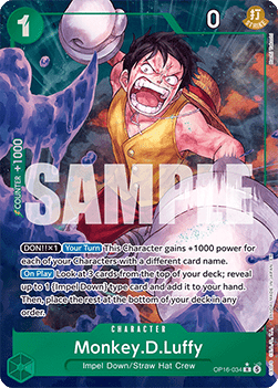 Monkey.D.Luffy (OP16-034) (V.2) OP16 Alternate Art Excellent Englisch
