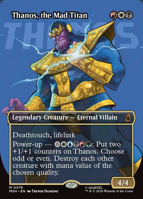Thanos, the Mad Titan (V.1) XMSH-376 Mythic Near Mint Englisch