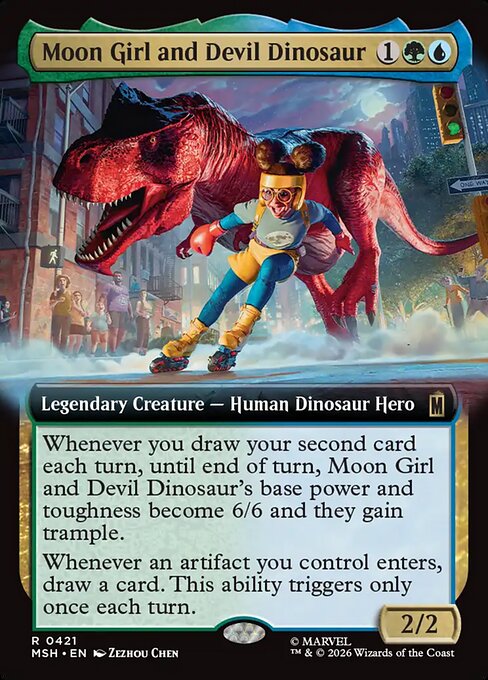 Moon Girl and Devil Dinosaur XMSH-421 Rare Near Mint Englisch Foil