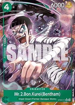 Mr.2.Bon.Kurei(Bentham) (ST30-013) (V.2) ST30 Alternate Art Near Mint Englisch