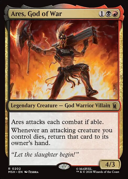 Ares, God of War MSH-202 Rare Near Mint Englisch Foil