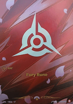 Fury Rune UNLX-R01b Showcase Near Mint Englisch Foil