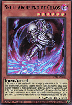 Skull Archfiend of Chaos (V.1) CORI-EN002 Super Rare Good Englisch 1. Auflage
