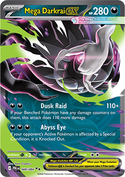 Mega Darkrai ex PBL-048 Double Rare Near Mint Deutsch