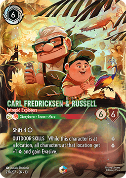 Carl Fredricksen & Russel - Unerschrockene Entdecker 13ATV-237 Enchanted Excellent Deutsch Foil