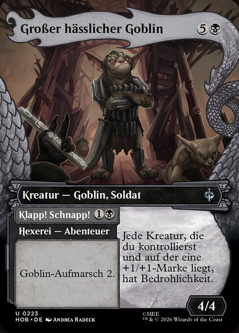 Großer hässlicher Goblin XHOB-223 Uncommon Excellent Deutsch Foil
