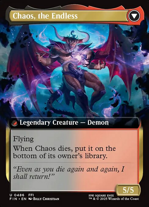 Garland, Knight of Cornelia // Chaos, the Endless - Back Face