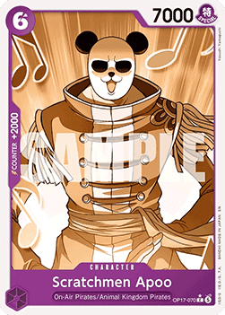 Scratchmen Apoo (OP17-070) (V.2) OP17 Alternate Art Near Mint Englisch