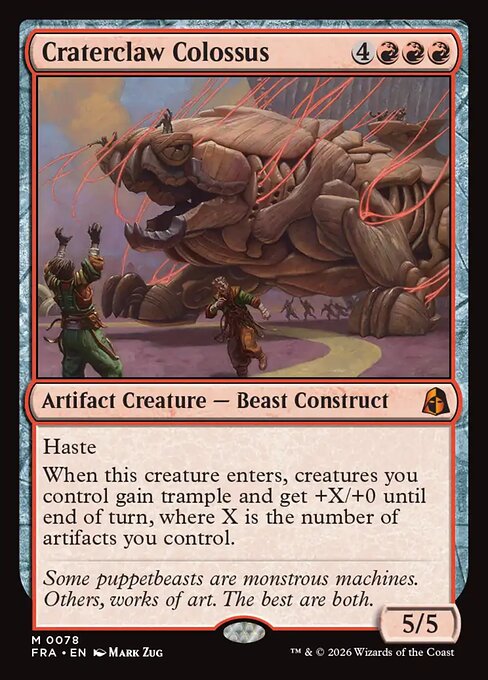 Craterclaw Colossus FRA-78 Mythic Near Mint Englisch Foil