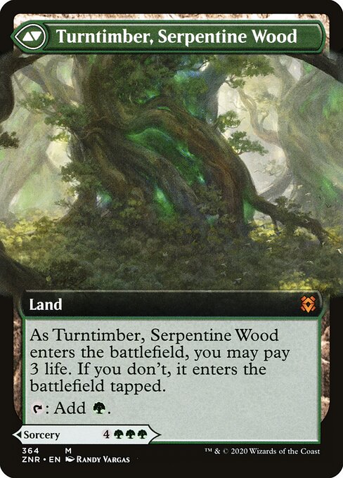 Turntimber Symbiosis // Turntimber, Serpentine Wood - Back Face