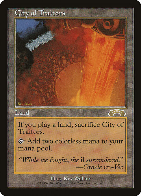City of Traitors EXO-143 Rare Light Played Englisch