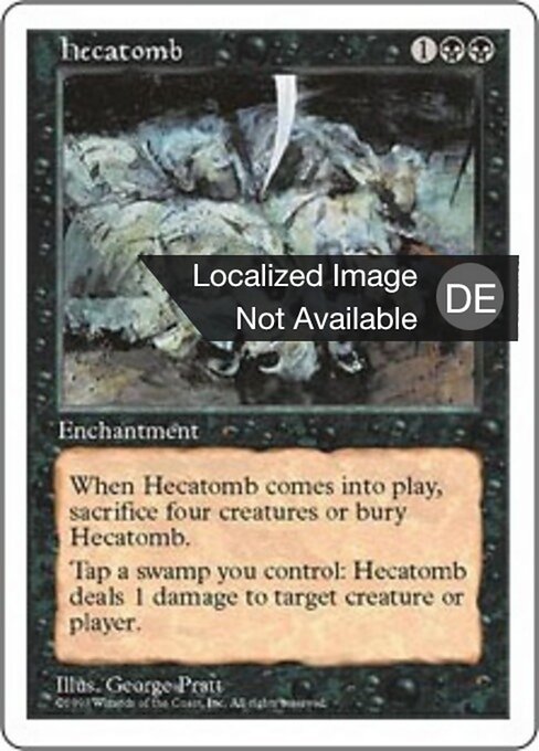 Hekatombe 5ED- Rare Light Played Deutsch