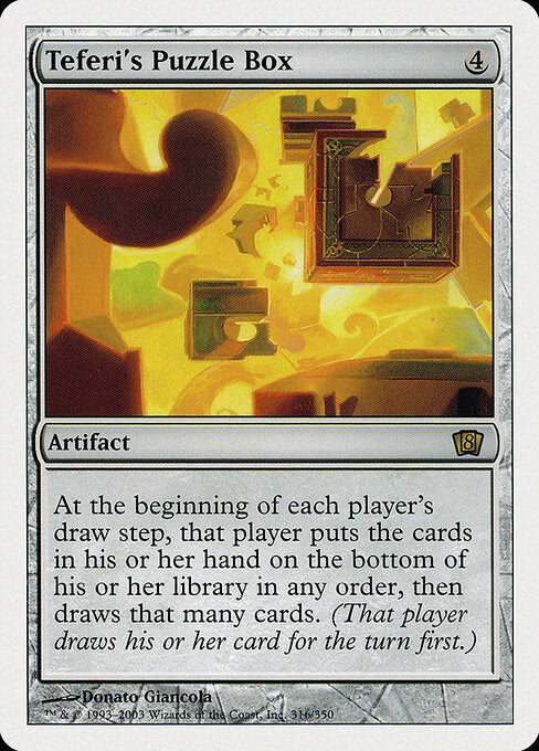 Teferi's Puzzle Box 8ED-316 Rare Excellent Englisch
