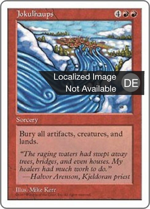 Jokulhaups 5ED- Rare Poor Deutsch