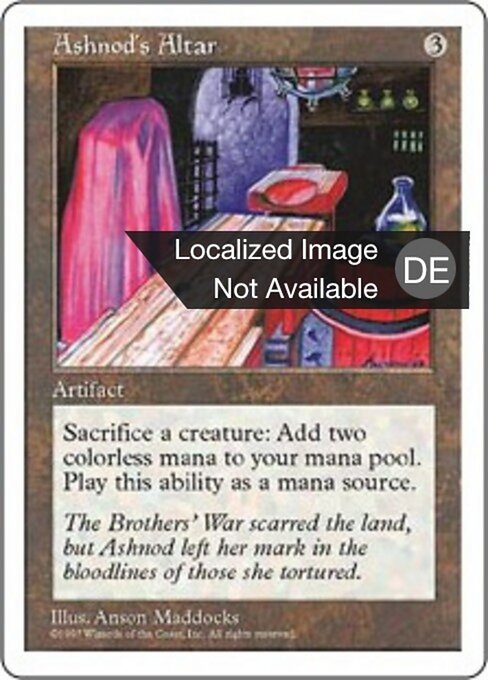 Ashnods Altar 5ED- Uncommon Played Deutsch