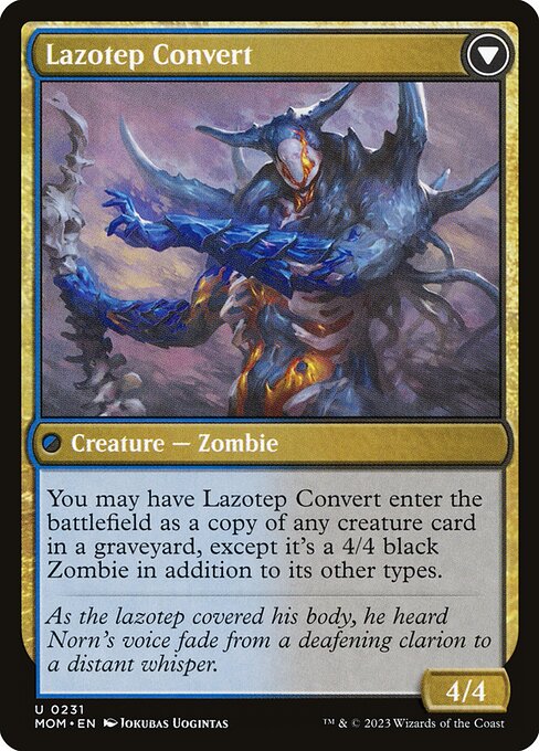 Invasion of Amonkhet // Lazotep Convert - Back Face