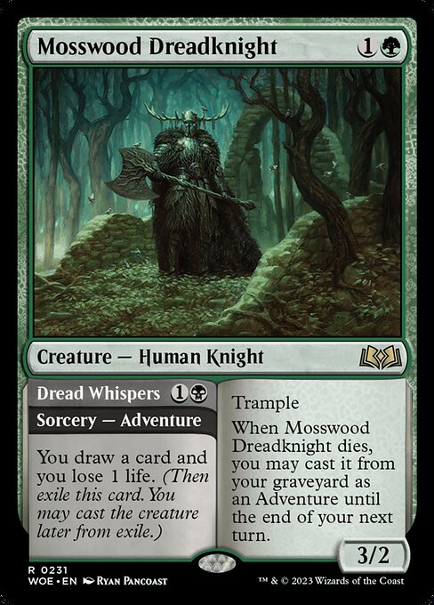 Mosswood Dreadknight // Dread Whispers - Back Face