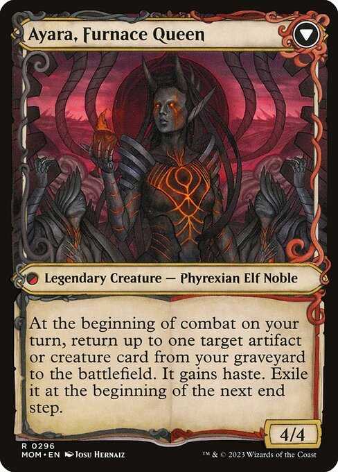 Ayara, Widow of the Realm // Ayara, Furnace Queen - Back Face