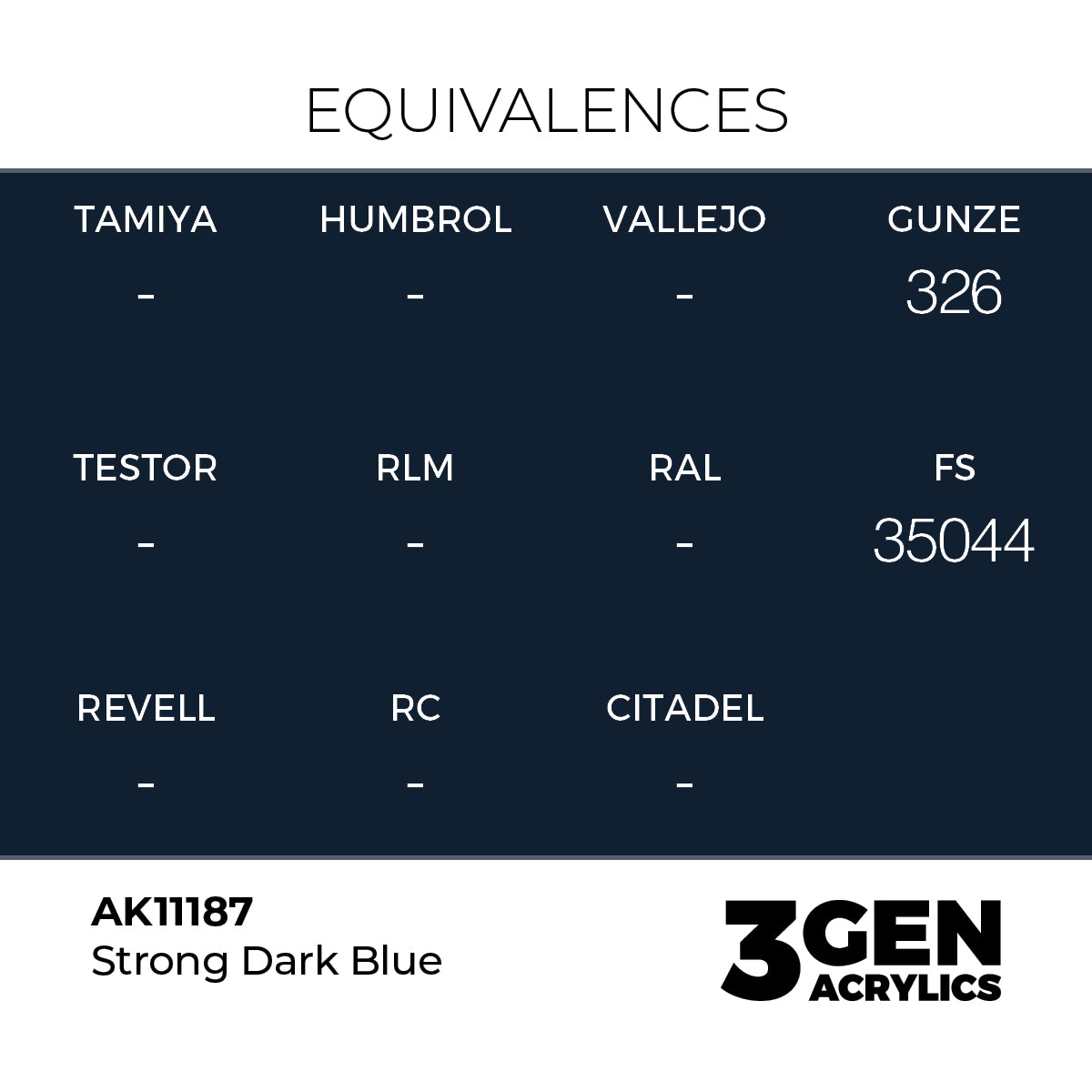 AK Interactive 3GEN Strong Dark Blue 17ml