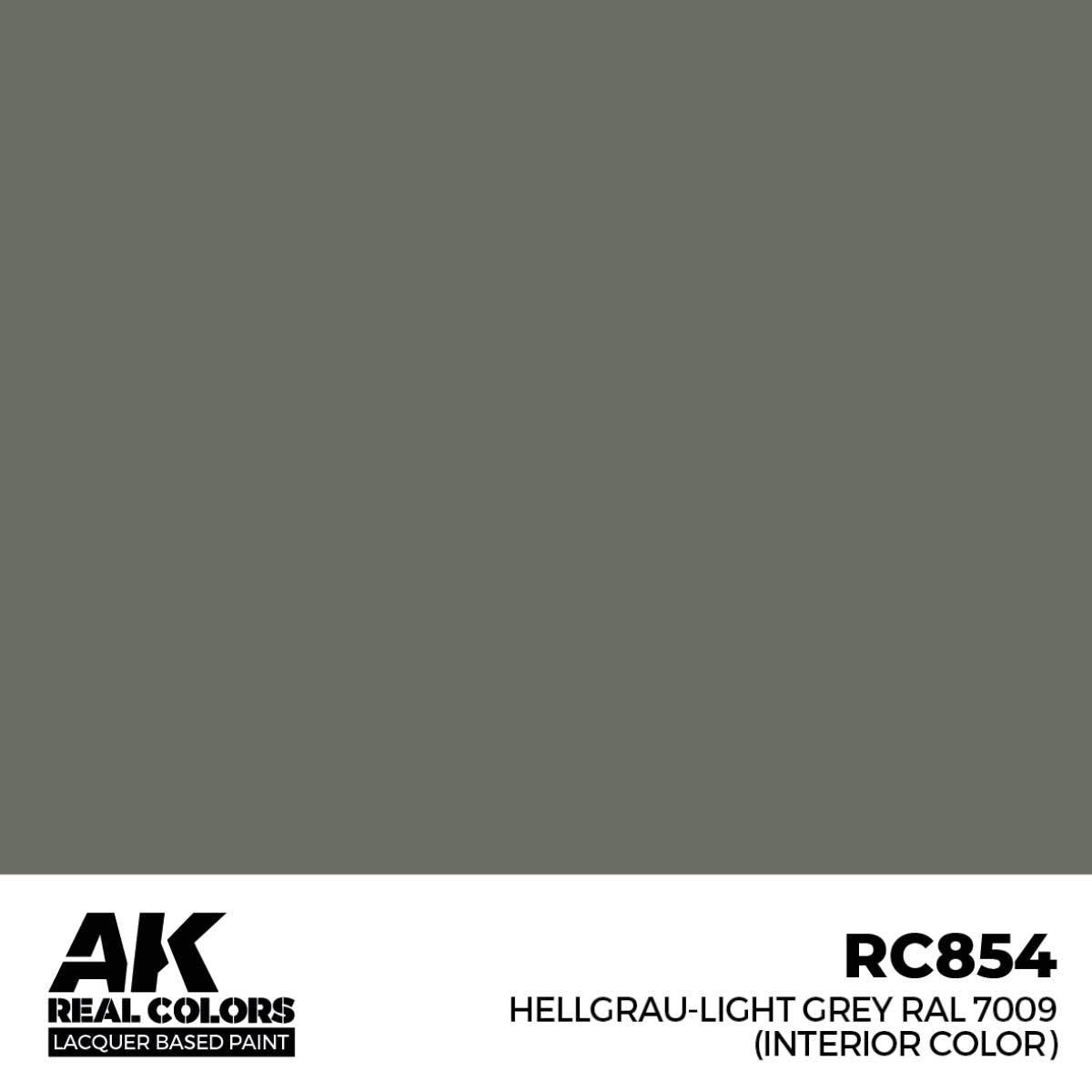 AK Interactive REAL COLORS Hellgrau-Light Grey Ral 7009 (Interior Color) 17 M