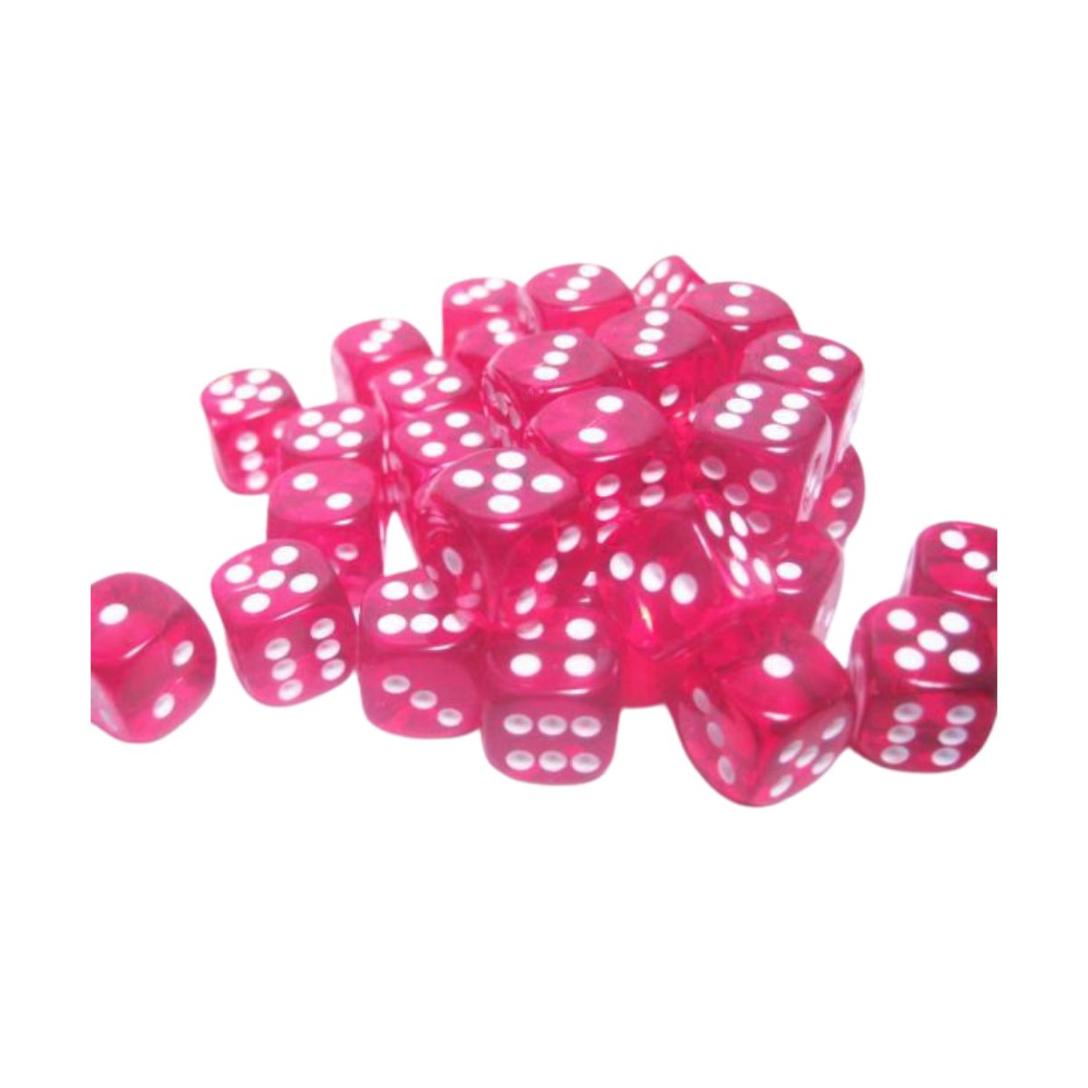 Chessex W6x36 Würfelset Translucent Rot/Weiß