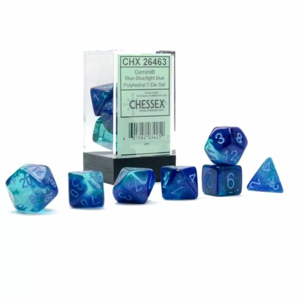 Chessex Polyhedral 7 Die Würfel-Set Opaque Gelb/Schwarz