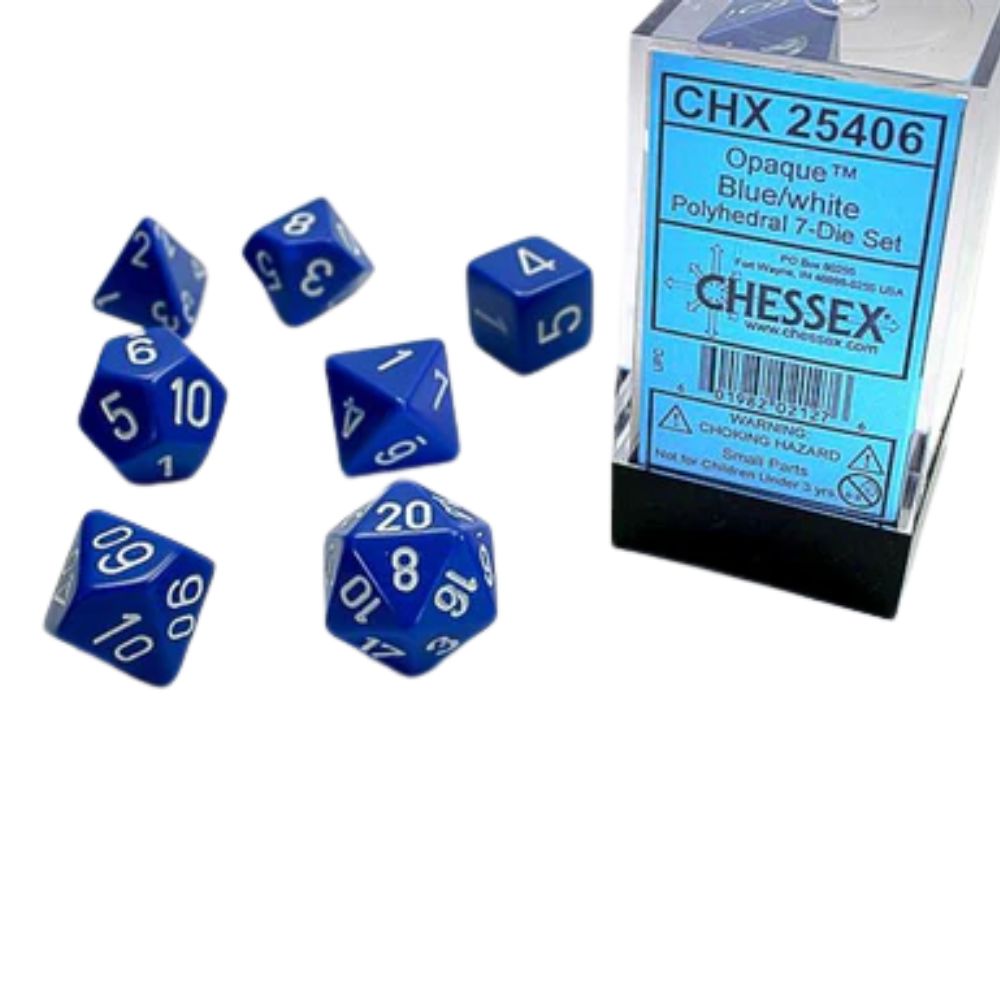 Chessex Polyhedral 7 Die Würfel-Set Opaque Gelb/Schwarz