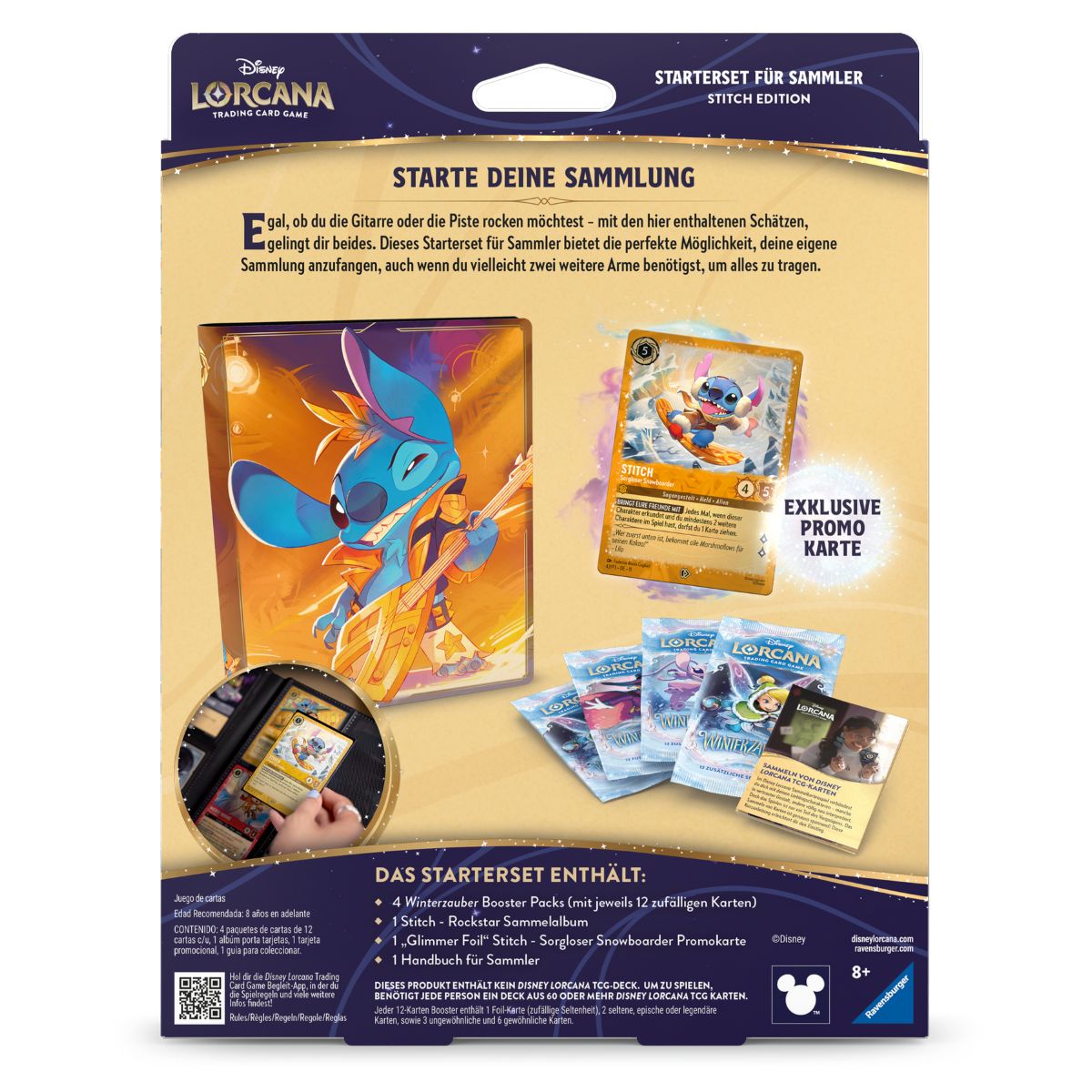 Disney Lorcana Starterset für Sammler Stitch Edition Deutsch