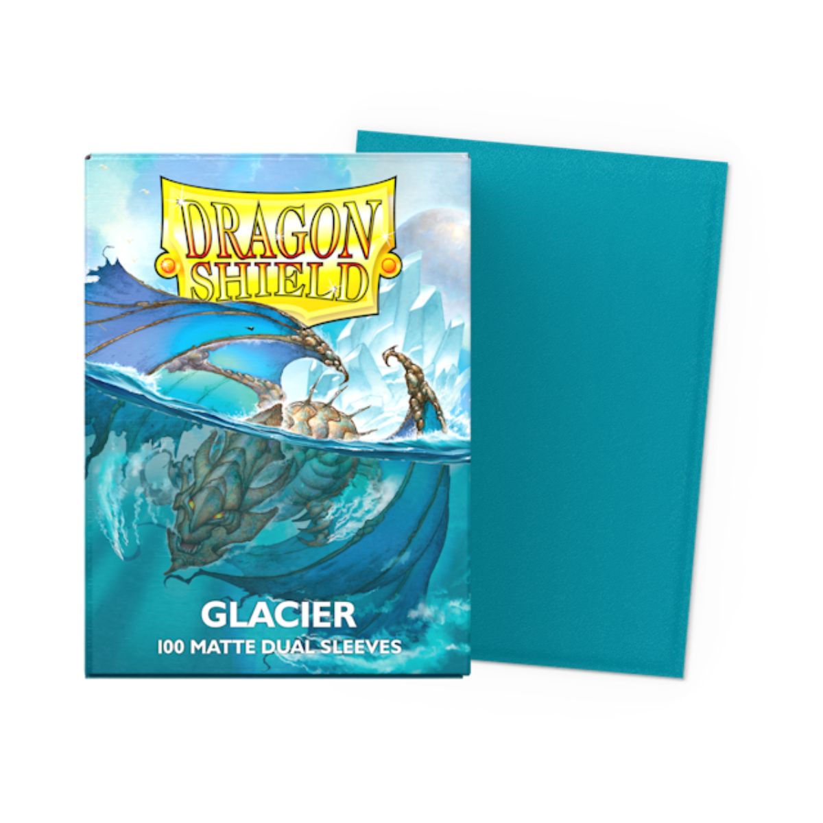 Dragon Shield Standard Size Dual Matte Sleeves - Glacier (100 Sleeves)