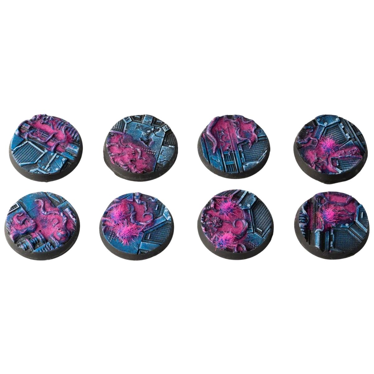 Gamers Grass Alien Infestation Bases, Round 32mm (x8)