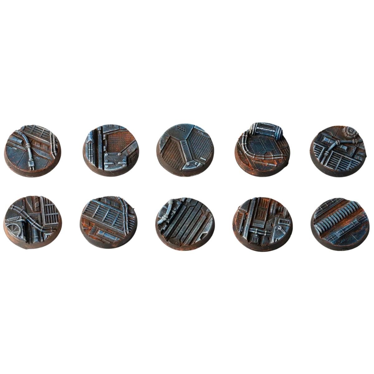 Gamers Grass Spaceship Corridor Bases, Round 25mm (x10)
