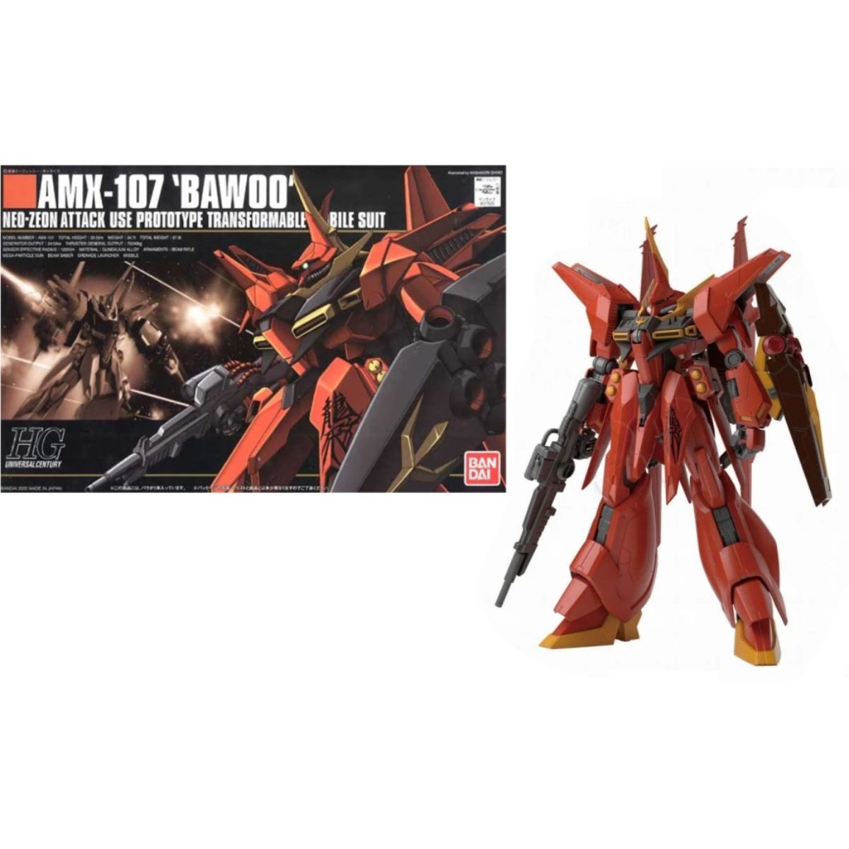 Gundam Gunpla AMX-107 Bawoo (HGUC 1/144)