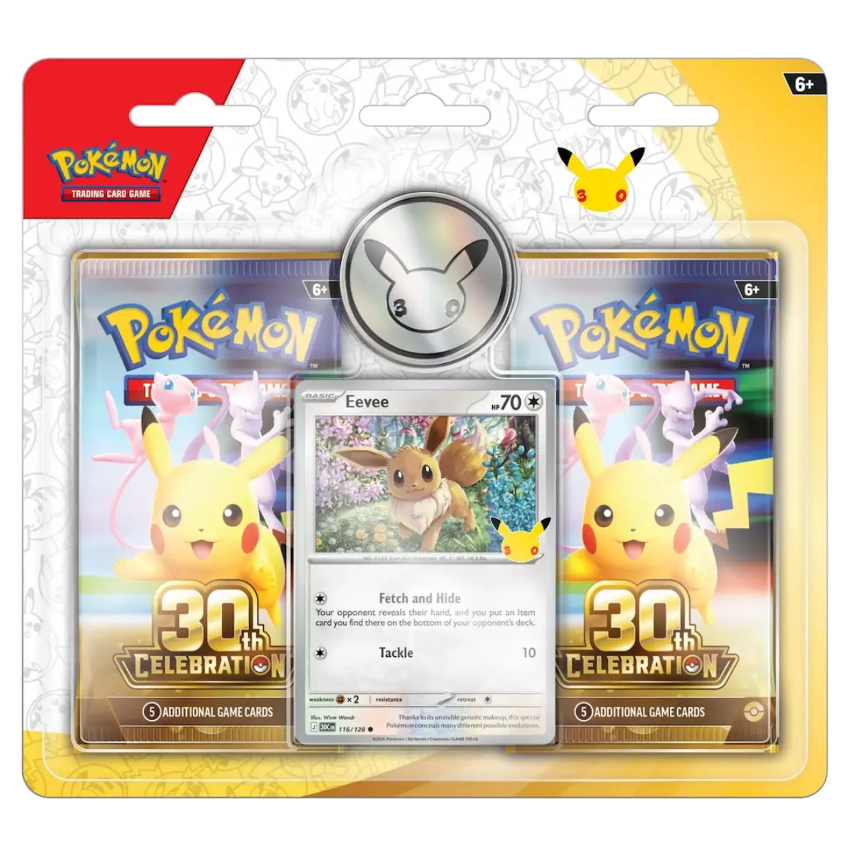 Pokémon 30th Celebration 2 Pack Blister Eevee Englisch