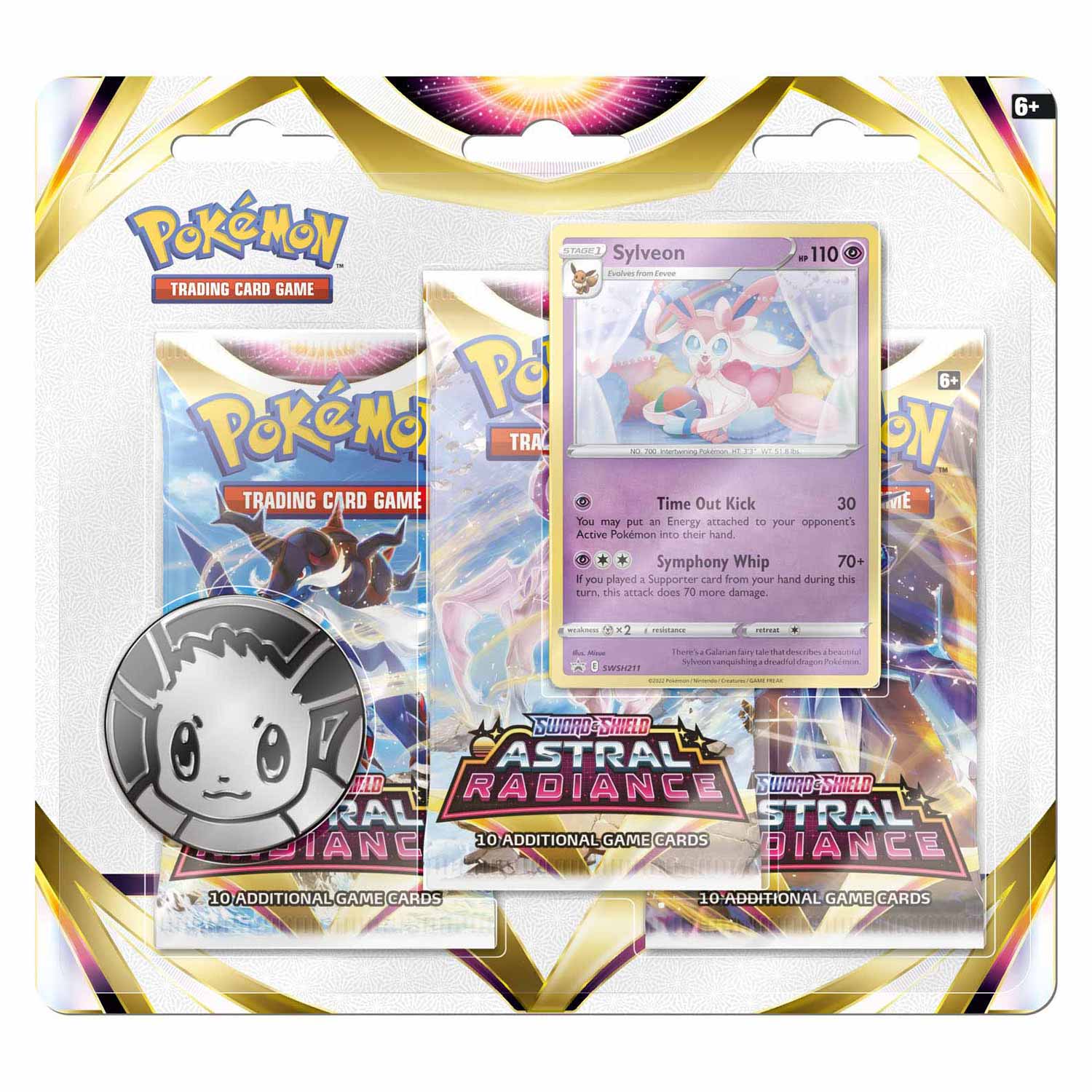 Pokémon Sword and Shield Astral Radiance - 3-Pack Blister - Sylveon Englisch