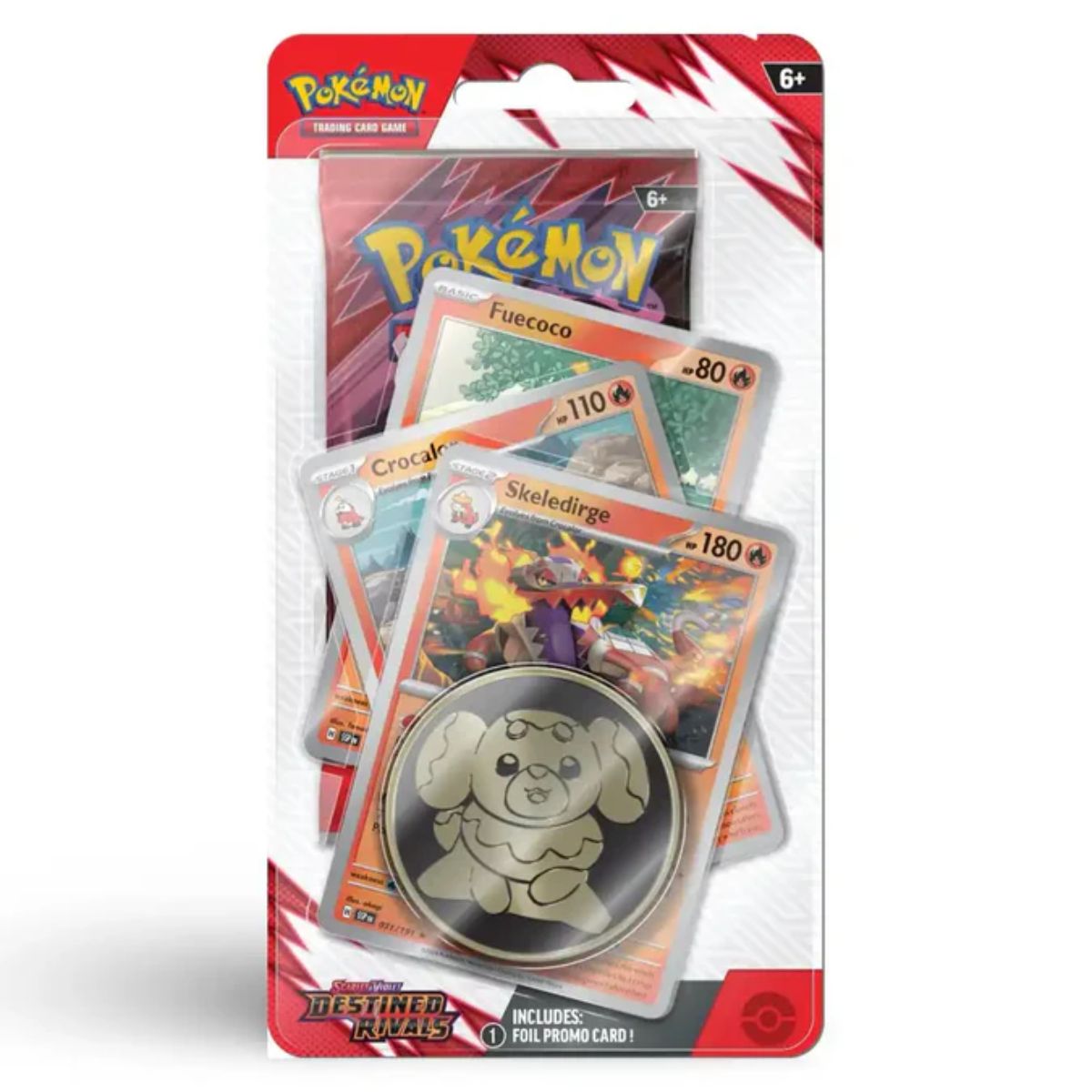 Pokémon Destined Rivals Premium-Blister Skeledirge Englisch