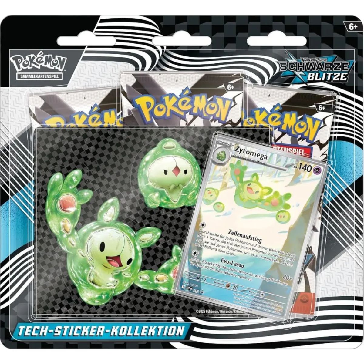 Pokémon Schwarze Blitze Zytomega Tech-Sticker-Kollektion Deutsch