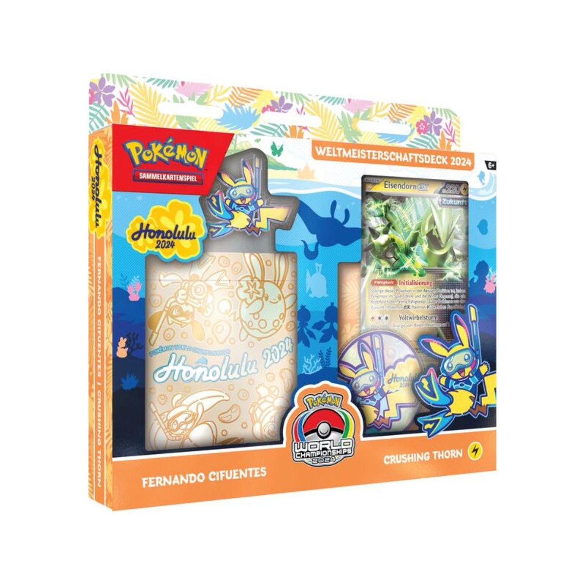 Pokemon Weltmeisterschaftsdeck 2024 Fernando Cifuentes "Crushing Torn" Deutsch