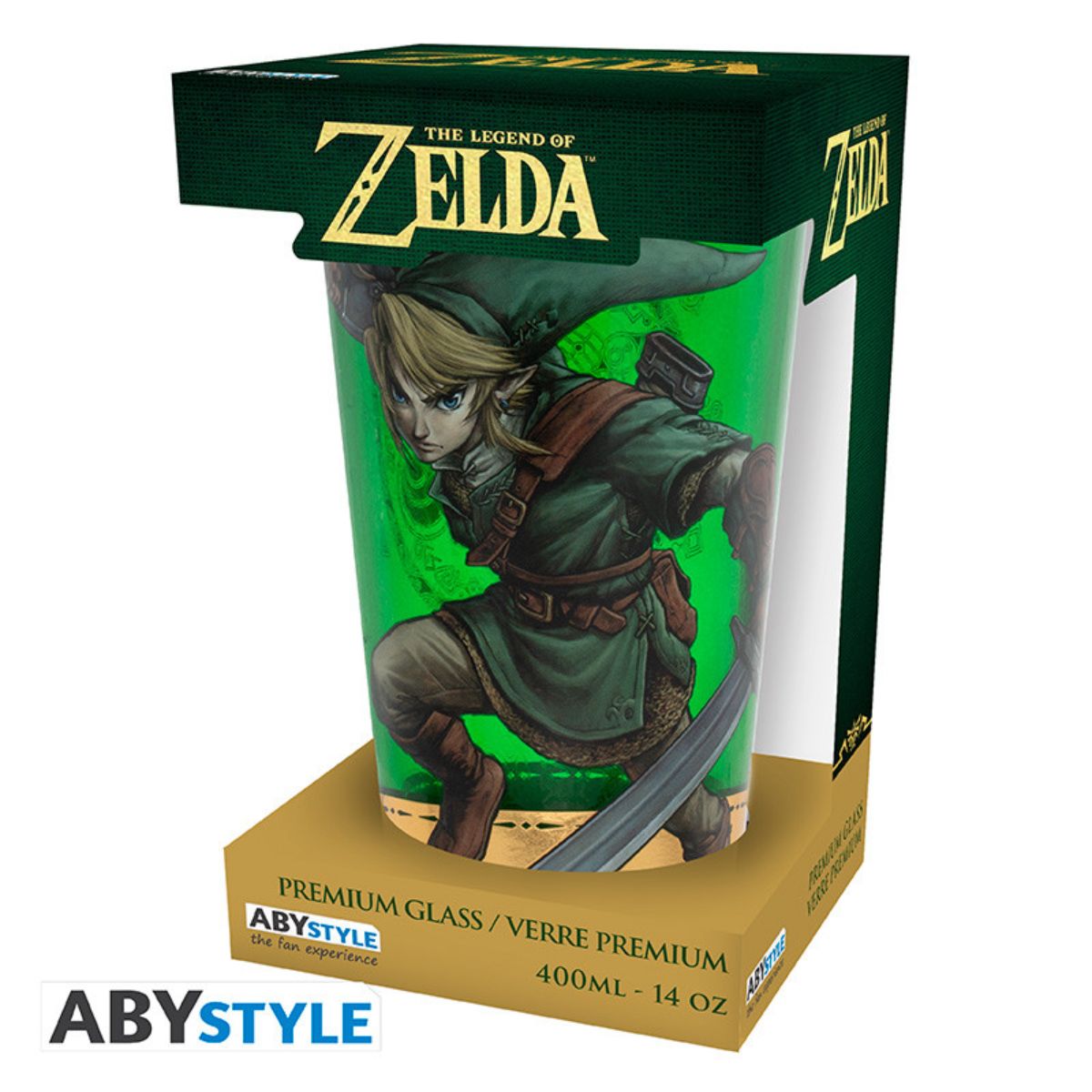 The Legend Of Zelda Premium Large Glass 400ml Link