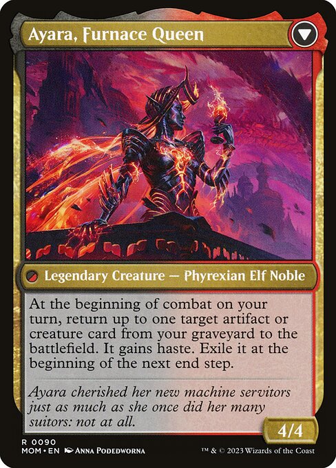 Ayara, Widow of the Realm // Ayara, Furnace Queen - Back Face