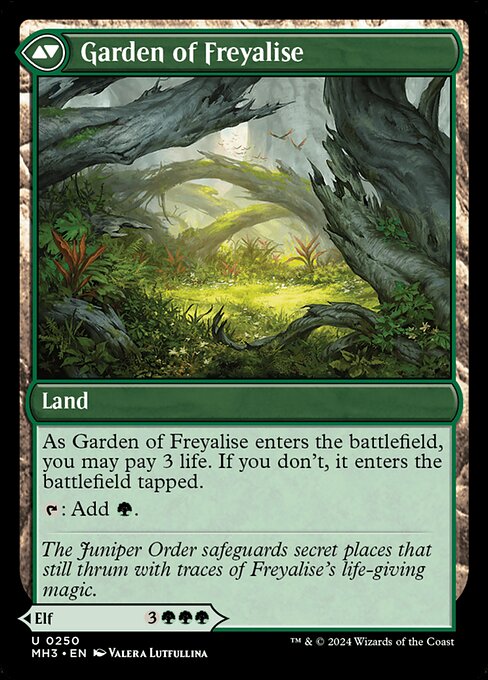 Disciple of Freyalise // Garden of Freyalise - Back Face