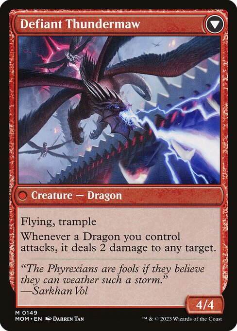 Invasion of Tarkir // Defiant Thundermaw - Back Face